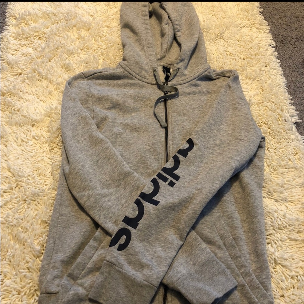 Zip up adidas sweatshirt